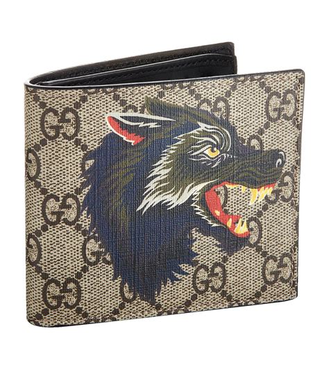 gucci wallet wolf|gucci zip around wallet small.